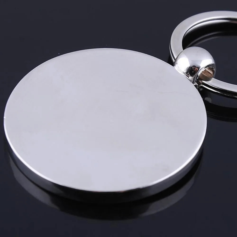 New Unique 50 Years Super Perpetual Calendar Keychain Sun and Moon Engraved Metal Keyring Astrology Jewelry Car Trend Keychain