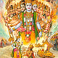 Religion Elephant God India Hinduism Ganesha Painting Canvas Durga Golden Zari Art Poster Prints Living Room Home Decor Pictures