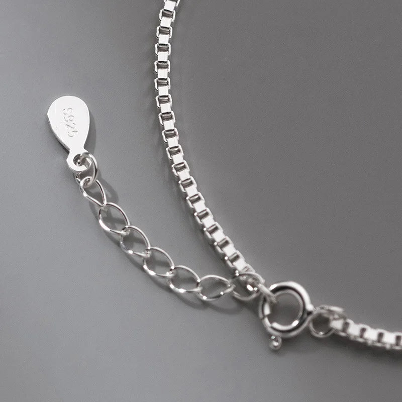 TrustDavis 925 Solid Sterling Silver Womens Luxury Cross Bracelet for Women Men Daugther Birthday Fine S925 Jewelry Set DS3976