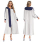 Women Church Clergy Robe Baptism Confirmation Officiant Costume Priest Preacher Dresses Choir Performance Praise Worship Dress