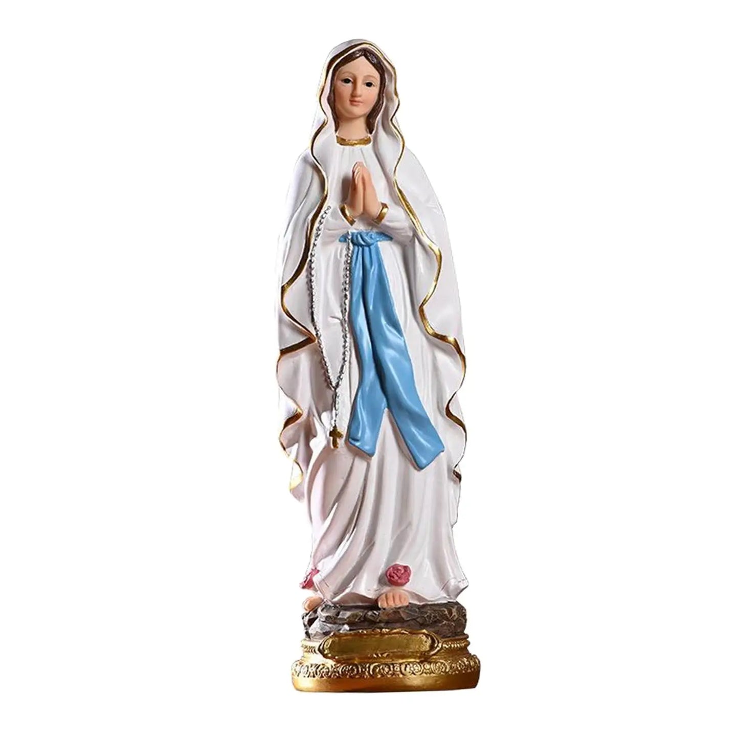 Roman Catholic Sculpture Resin Tabletop Statue Decorative Figurine Figure Mary Statue 30cm Height
