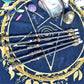 Witch Natural Crystal Wood Wand Amethyst Altar Spells Wizard Princess Fairy Magic Wands Ritual Tool Adornment Handmade Jewelry