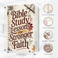 A5 Bible Study Notebook Spiral Bound, SOAP Method Christian Journal, Scripture Observation Prayer Faith Journal