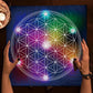 Tarot Tablecloth Mandala Flower Of Life Altar Cloth For Divination Meditation Circle Galaxy Tarot Mat Spiritual Oracle Card Pad