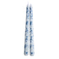 2pcs/set Scented Candles Chinese Hand-painted Blue And White Porcelain Long Candle Soy Wax Candles Party Wedding Home Decor