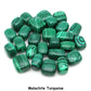 Malachite Turquoise Natural Tumbled Stone Healing Crystal Reiki Bulk Gem Quartz Mineral Specimen Tank Aquarium Garden Home Decor