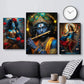 Hindu God Lord Krishna Shiva Ganesha Meditation Indian Traditional Artwork Poster Canvas Painting Wall Pictures Home Decor Gift