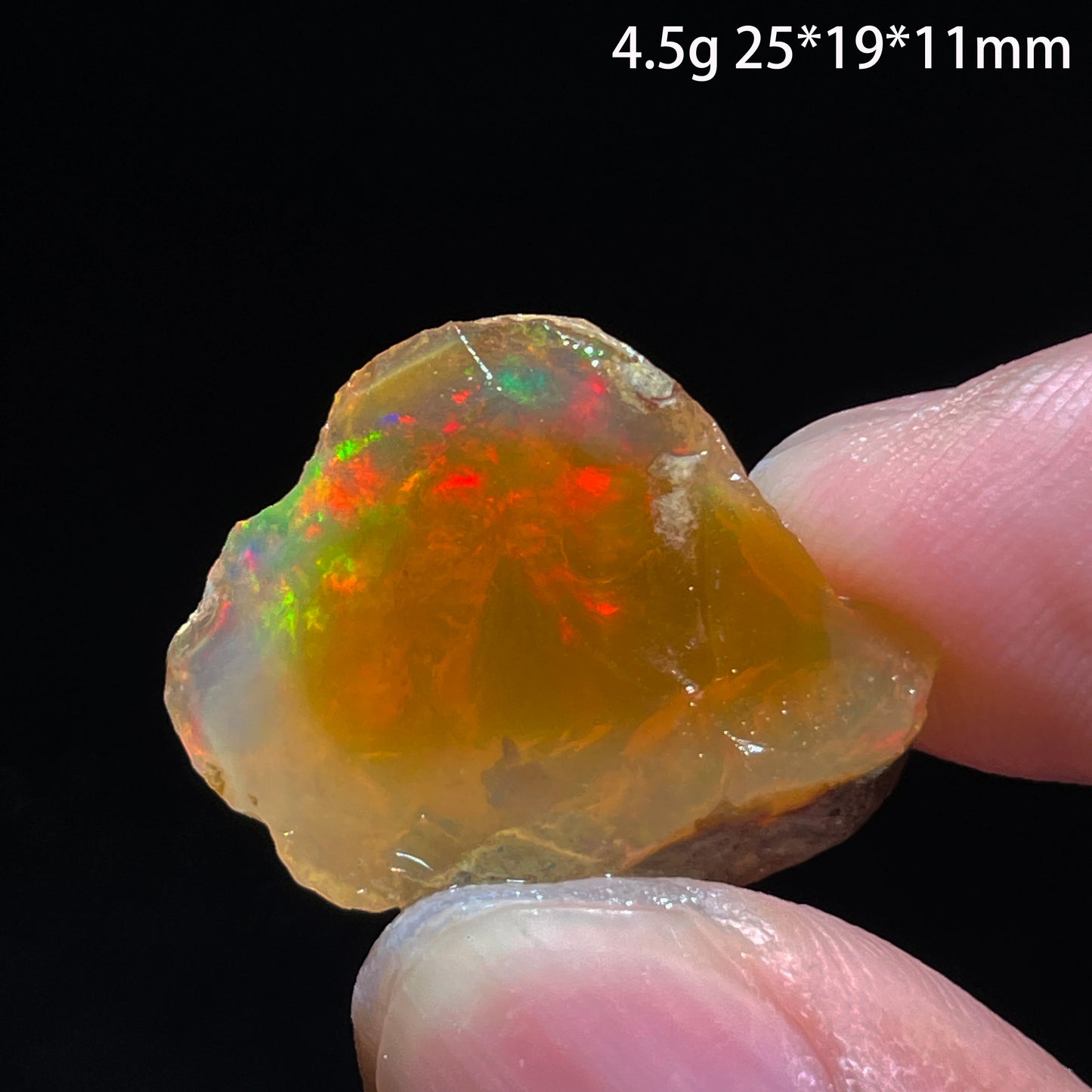 Natural Colorful Ethiopia Opal (Need In Water) Rare Gem Stone Mineral Healing Quartz Crystals Gemstone Shooting under lighting