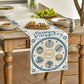 Happy Passover Linen Table Runners Kitchen Dining Table Decor Seder Plate Pesach Matzoh Star of David Jewish Holiday Party Decor