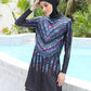 3/4PCS Muslim Burkini Women femmes Swimming Suit Modest Swimwear Islamic Long Sleeve Full Cover Hijab , Quick Drying, UPF50+