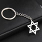 Lucktune Star Of David Hanukkah Menorah Keychain Stainless Steel Hexagram Candlestic Jewish Keyring Women Amulets Jewelry Gifts