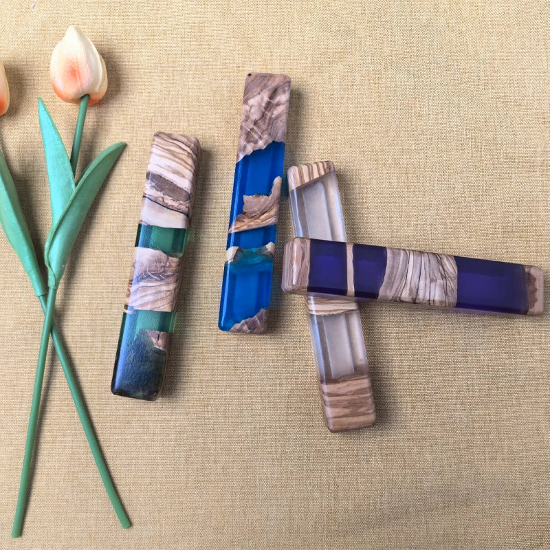 Mezuzah Case for Door, Handcrafted Resin and Olive Wood mezzuzah case,Wood Mezuzah Case for Mezuzah Scroll, Mezuzah Cases,