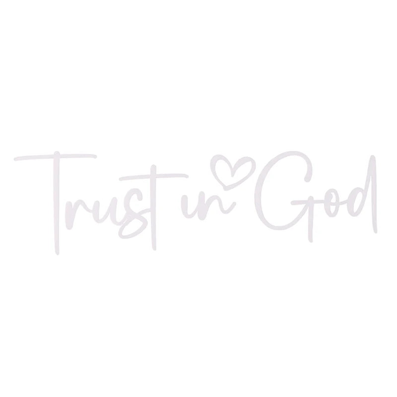 Trust In God Mirror Decal, Car Decals For Women, Faith Mirror Decal, Cute Vinyl Decal, Christian Car Mirror Decal, Religious Car