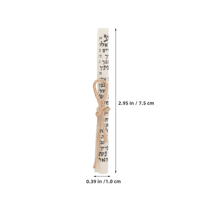 20pcs Hebrew Mezuzahs Scroll Blessing Paper Printed Mitzvah Kosher Scrolls For Hebrew Case Home Decor Holiday Decorations
