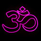 OM Neon Wall Sign Dimmable - Hindu Symbol Inner Peace - Lights for Bedroom Office Home Decor Aesthetics Draw Birthday Gifts