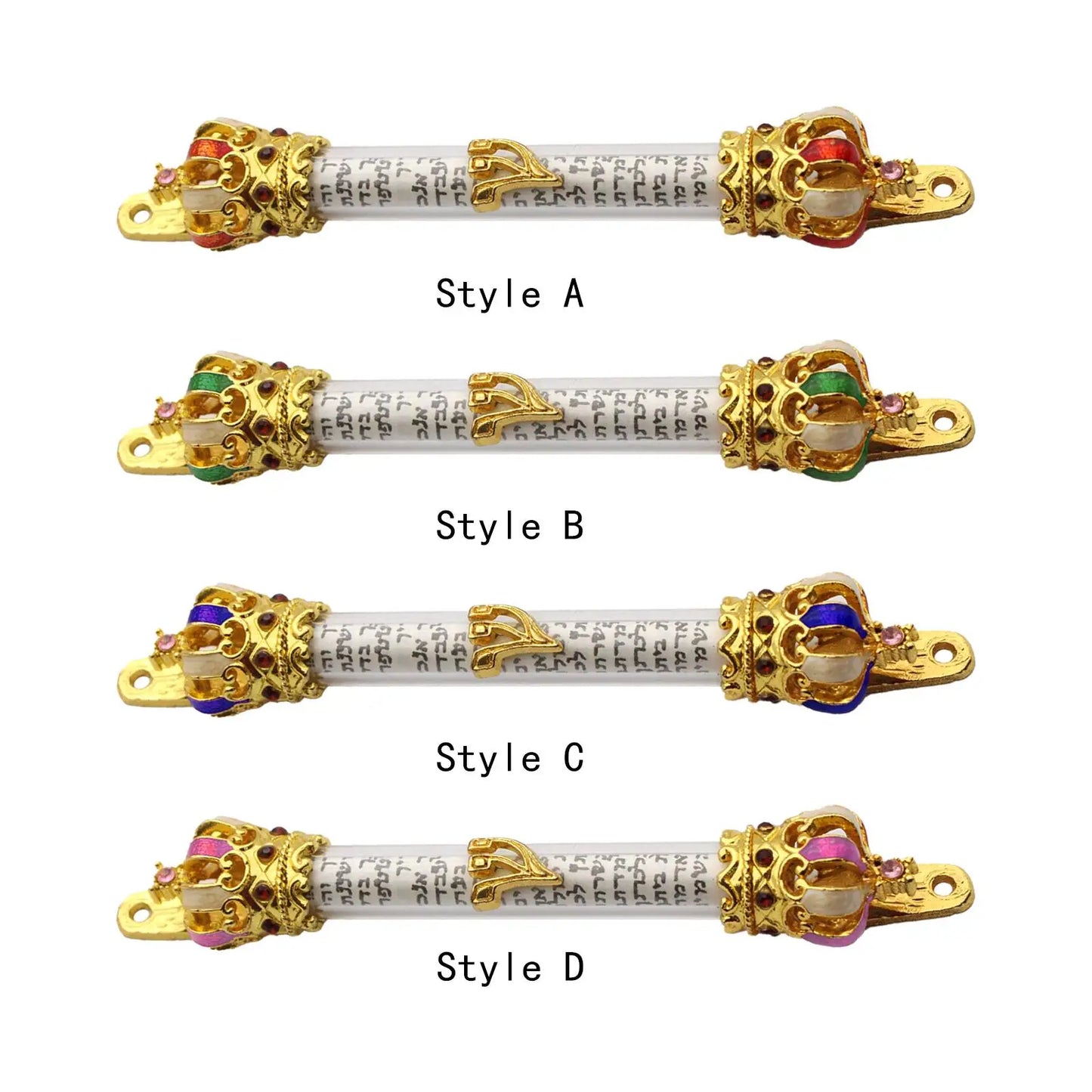 Door Mezuzah Metal Case Mezuza Hannukah Decoration Gifts Home Retro Alloy