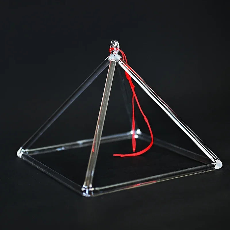 Clear Crystal Singing Pyramid Professional Quartz Tower Singing Bowl Yoga Meditation Sound Healing Percussion Instruments Gifts