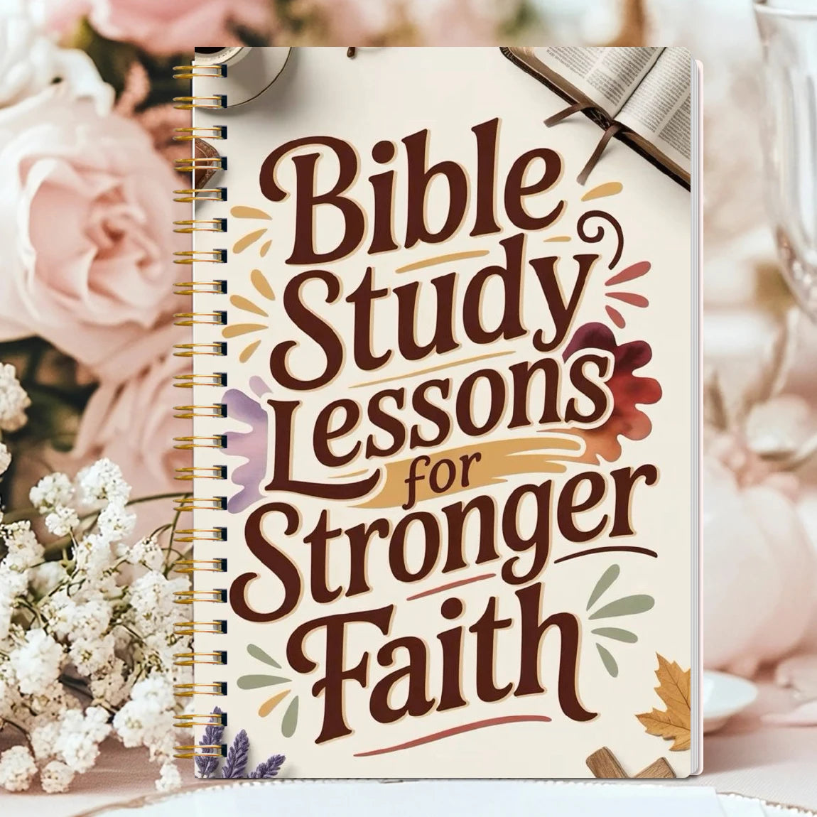 A5 Bible Study Notebook Spiral Bound, SOAP Method Christian Journal, Scripture Observation Prayer Faith Journal