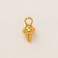 1PC minimalist gourmet style pendant, stainless steel plated with 18K gold, DIY preferred jewelry accessory