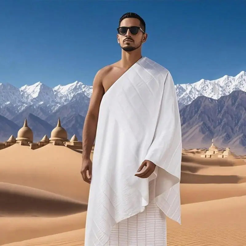 Ihram Towel Set Ahram Ehram for Hajj and Umrah Essentials Islamic Clothing