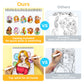 Ohuhu Anti-Stress Colouring Book Double-Sided Bleed-Resistant Paper Mindfulness Designs for Relaxation Spiral Bound Art Therapy