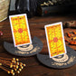 2pcs/set Wooden Tarot Card Display Stand Holder Sun Moon Phase Altar Base Witchcraft Magical Ritual Divination Meditation Tools
