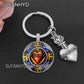 Sacred Heart of Jesus Keychains for House Catholic Key Chain for Women and Man
