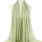 New Fashion Women Solid Chiffon Headscarf Ready To Wear Instant Hijab Scarf Muslim Shawl Islamic Hijabs Arab Wrap Head Scarves