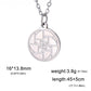 Dawapara Fibonacci Spiral Necklace Sacred Geometry The Golden Ratio Pendant Stainless Steel Jewelry Valentine's Day Gift