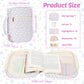 1 Set Bible Bag Hand Carry Bible Cover Case with Study Supplies Multiple Pocket Book Carrying Case Portable Notebook Storage Bag