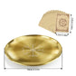 Witch Candle Holder Offering Plate Candlestick Altar Serving Tray Stainless Steel Tarot Candlestick Round Plate For Altar Prayer