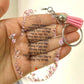 Pink 10pcs Prayer of the Way Hebrew Transparent Souvenir Pendant with Tassel & String Hamsa Custom Bar Mitzvah Gift Thanksgiving