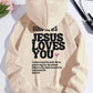 Good news! Jesus loves you casual and fashionable streetwear Hoodies for  women in autumn and winter