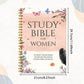 A4 Bible Study Journal for Women 220 Pages 52 Week Guided Scripture Devotional Christian Prayer Notebook Gift