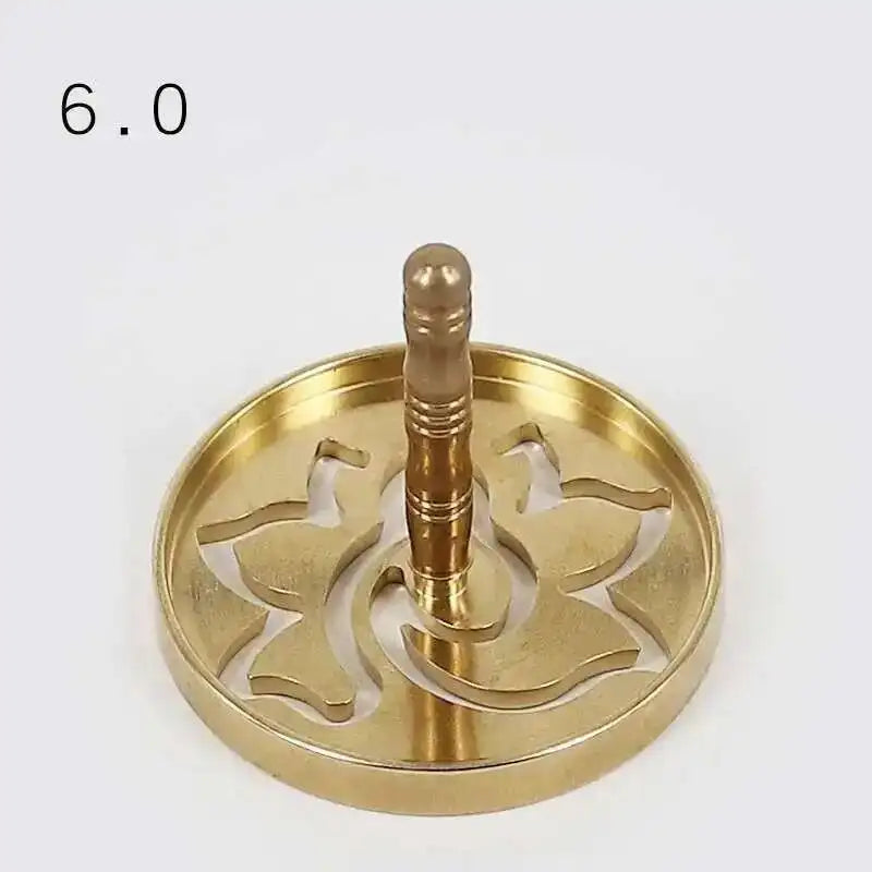 Incense Burner Accessories Copper Metal Lotus Cloud Hollow Out Printing Pressing Equipment Tools Chinese Living Room Incense
