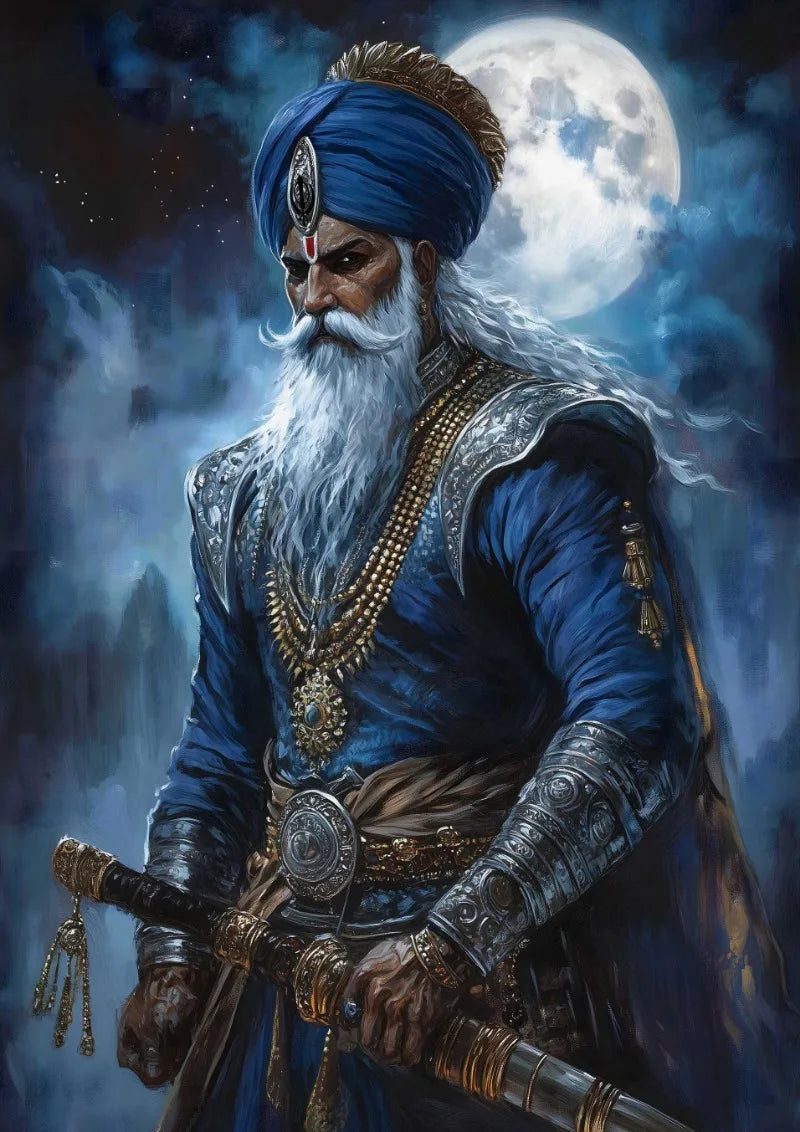 Khalsa Sikh Bold Warrior Retro Religion Poster Print Wall Art Pictures Canvas Painting Living Room Bedroom Home Decor Gift
