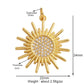 Trendy Shining Moon Star Sun Tellurion Celestial Compass Charm Pendant Gold Colour, Jewelry Necklace Bracelet Making Supply S39