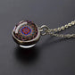 Sacred Geometry-Metatron's Cube Necklaces Sri Yantra Mandala Double Side Glass Ball Pendant Necklace Buddhist Yoga Jewelry Gift