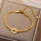 Dawapara Star of David Bracelet Jewish Prayer Judaica Hexagram Charm Protection Amulet Couple Gift Stainless Steel Jewelry