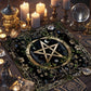 Gothic Decorative Tablecloth Tarot Tablecloth Tarot Enthusiast Astrology Ritual Cloth Polyester Altar Decorative Pad