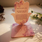 Hebrew Prayer Bar Mitzvah Souvenir Memorial Gift Hamsa Card Lighting Shabbat candles Holder Acrylic Custom Blessing Dedication