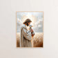 Jesus Christ Canvas Postres Christian Jesus Portrait Wall Art Print Poster I Will Walk with Christ LDS Bible Verse Gift Poster