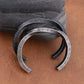 Trendy Charm Viking Nordic Runes C-Shaped Bracelet for Men Women Stainless Steel Classic Mobius Opening Bracelet Amulet Jewelry