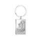 Dawapara Tarot Cards Keychains Stainless Steel Vintage Amulet Good Luck The Major Arcana Keyring Wiccan Jewelry