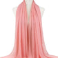 New Fashion Women Solid Chiffon Headscarf Ready To Wear Instant Hijab Scarf Muslim Shawl Islamic Hijabs Arab Wrap Head Scarves