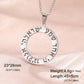 Dawapara Jewish Star of David Hebrew Shema Necklace Judaica Prayer Blessing Holy Pendant Stainless Steel Kabbalah Jewelry
