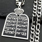 Jewish Torah Scroll Ten Commandments Necklaces Men Women Judaism Stainless Steel Gold Color Hebrew Prayer Shema Israel Jewelry