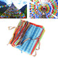 8.4m 28cm*25cm 1Set 30pcs Tibetan Buddhist Prayer Flags 5 Colors Fabric Craft Polyester Tibet Style Decorative Flag