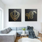 Handmade Sikh Khanda and Ek Onkar Mandala Metal Wall Art Set of Two Spiritual Home Decor for Gurudwara Yoga Studios Sikhism Gift