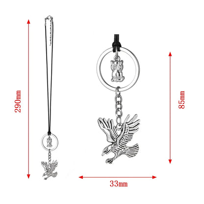 Bronze Eagle Car Pendant Ornaments Hanging Auto Interior Rear View Mirror Decoration Dangle Trim Accessory Car Accessories